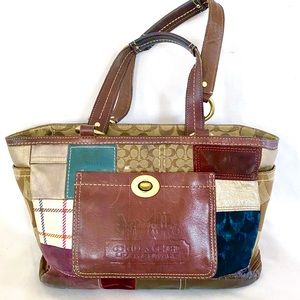 COACH 11358 Patchwork Shoulder Bag Limited Edition